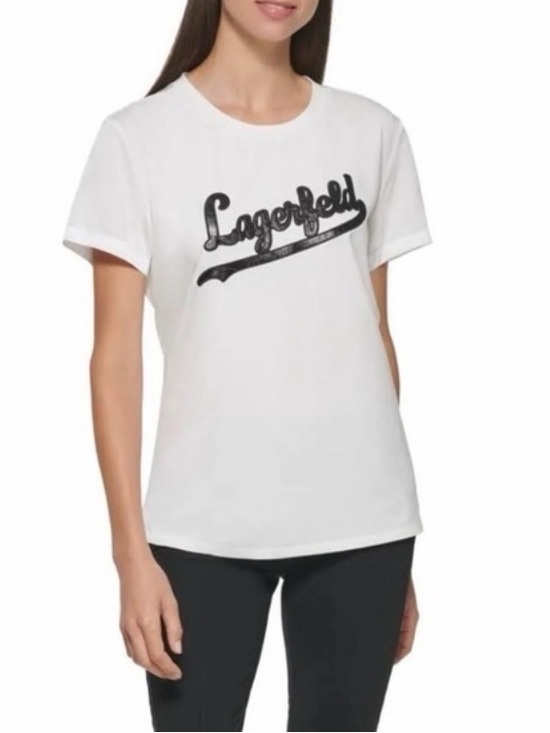 Karl Lagerfeld Tops - Karl Lagerfeld Logo Spell out Women’s Size XS‎ NWT